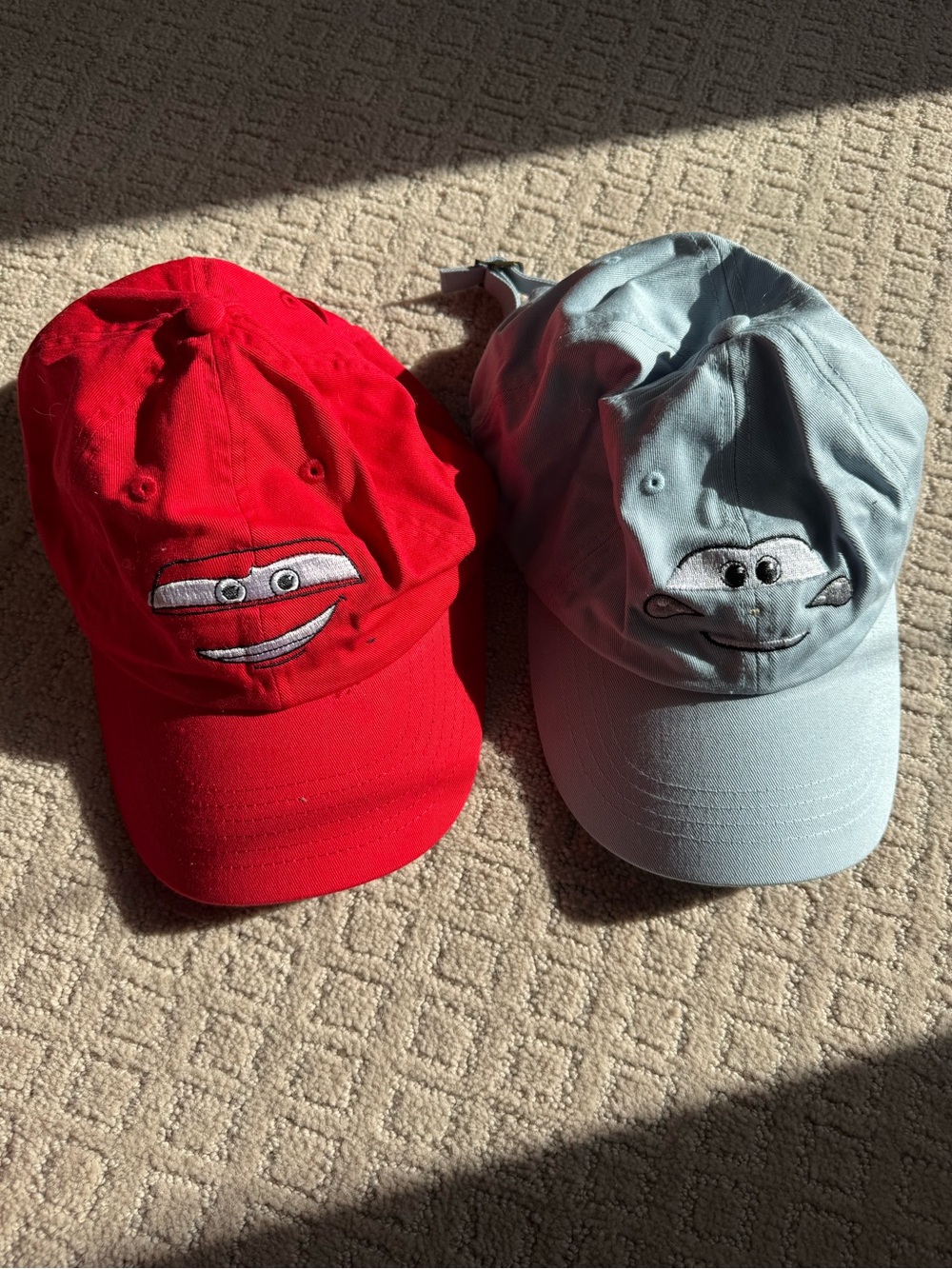Cars embroidered hats
